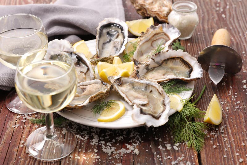 Fresh oyster stock image