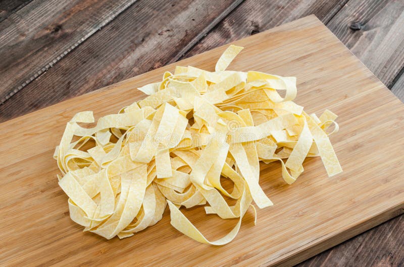 Fresh pasta pappardelle stock image. Image of meal, cooking 43101867
