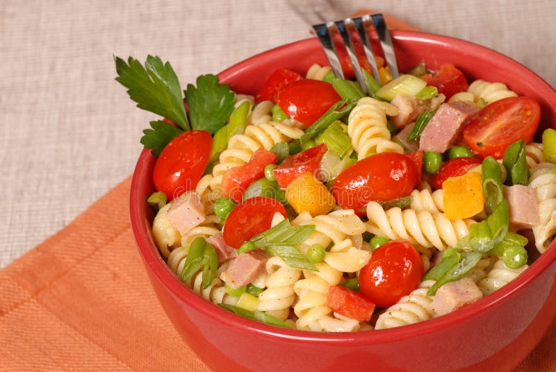 Fresh pasta salad stock photo. Image of lunch, healthy 2399012