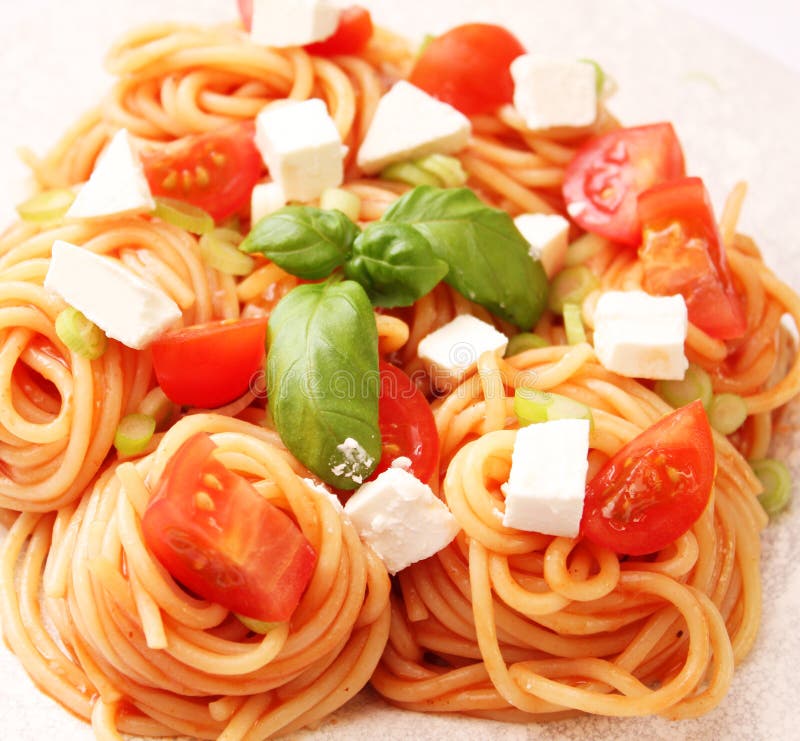 Fresh pasta stock photo. Image of food, pasta, tomatosauce 37213108