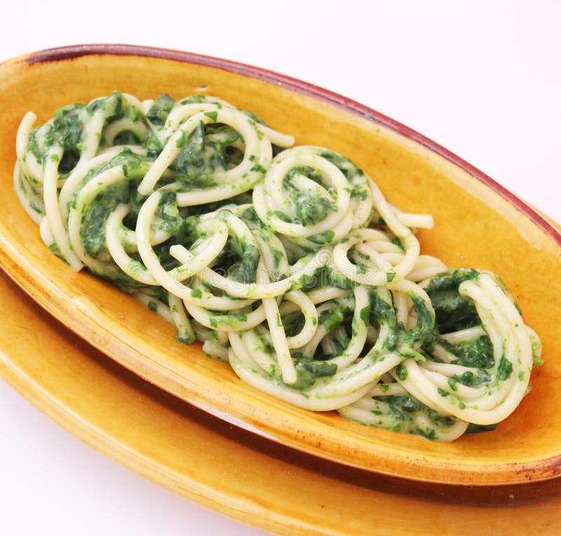 Fresh pasta with spinach stock photo. Image of food, pasta 25219002