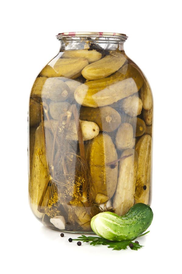 Fresh and pickled cucumber