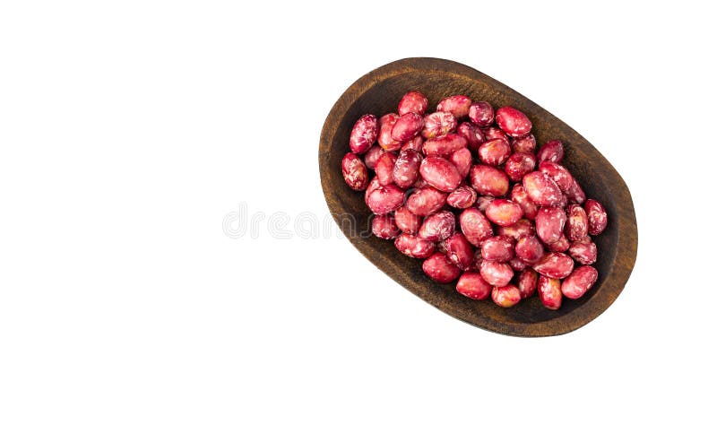 Fresh red pinto beans on white background - Phaseolus vulgaris pinto. Fresh red pinto beans on white background - Phaseolus vulgaris pinto