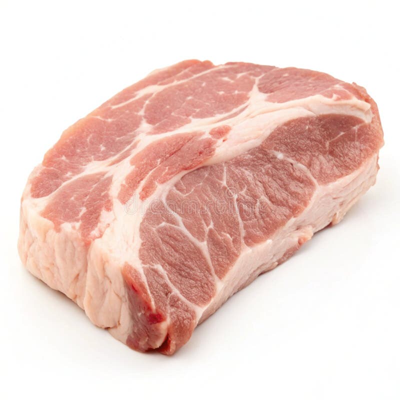Fresh pork neck (raw royalty free illustration