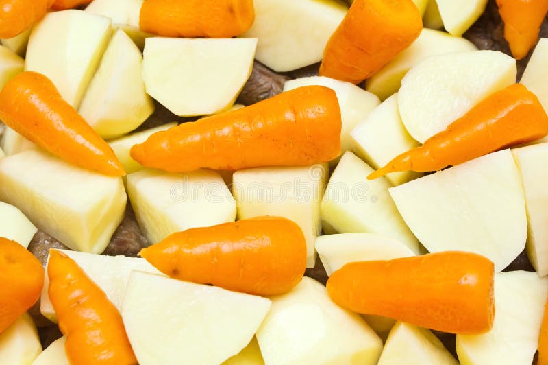 Fresh Potatoes, Tomatoes and Baby Carrots Stock Photo Image of group