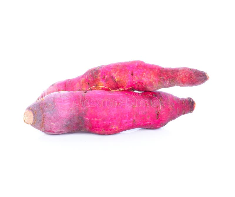 Fresh purple yams isolated stock image. Image of purple 75537703