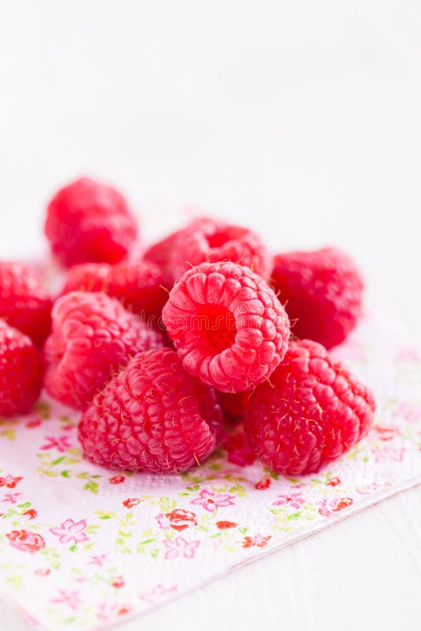 Fresh raspberries