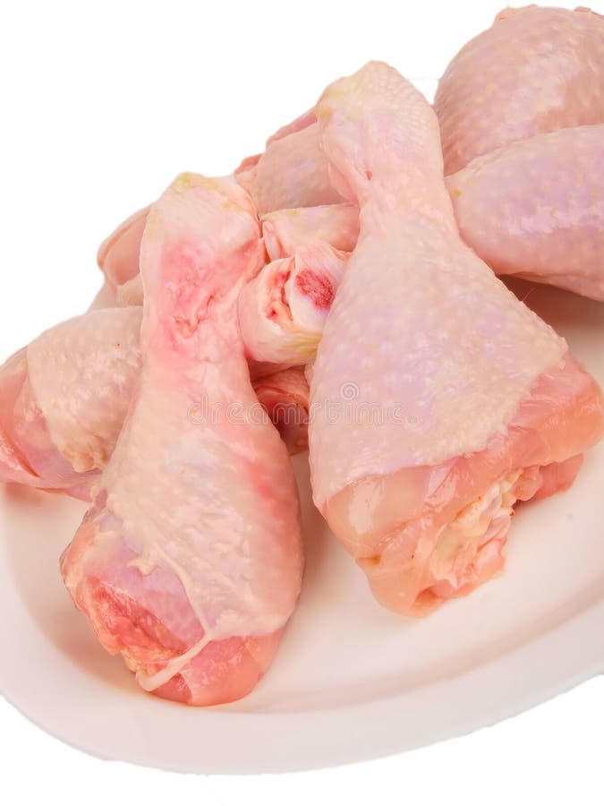 Fresh raw chicken legs