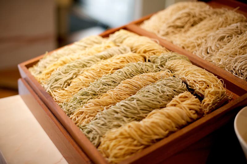 Fresh raw Chinese noodles stock image. Image of asian 82811697