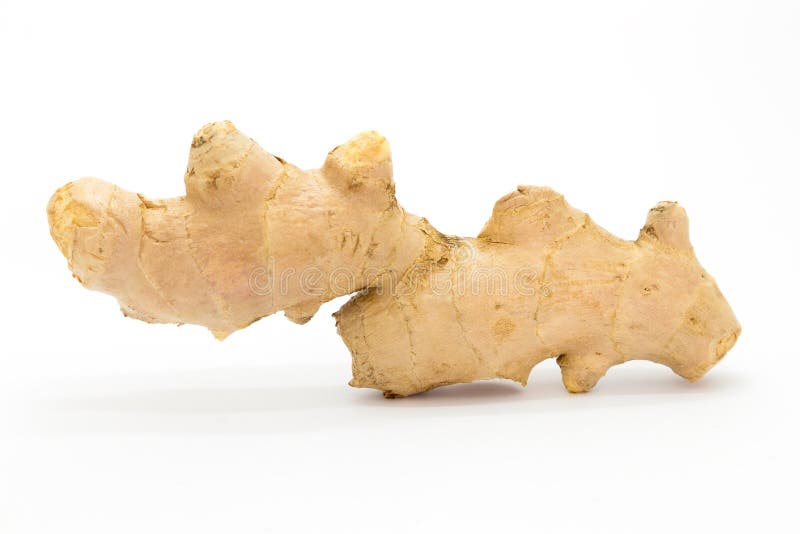 Fresh Raw Ginger On White Background Stock Photo - Image of eating