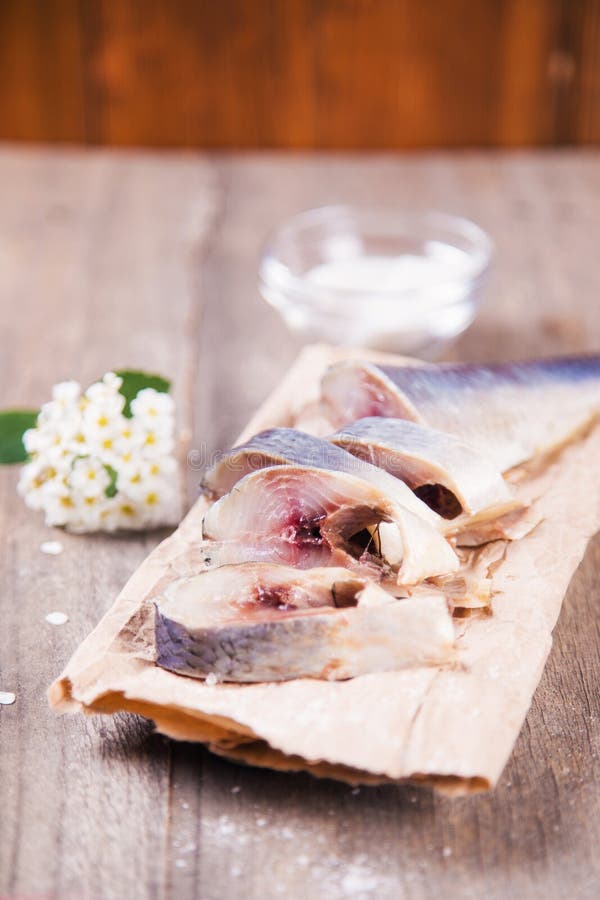 Fresh raw herring stock photo. Image of green, indoors 92944718