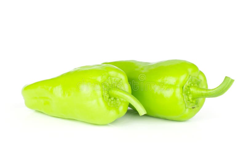 Fresh Raw Light Green Pepper Isolated on White Stock Photo Image of