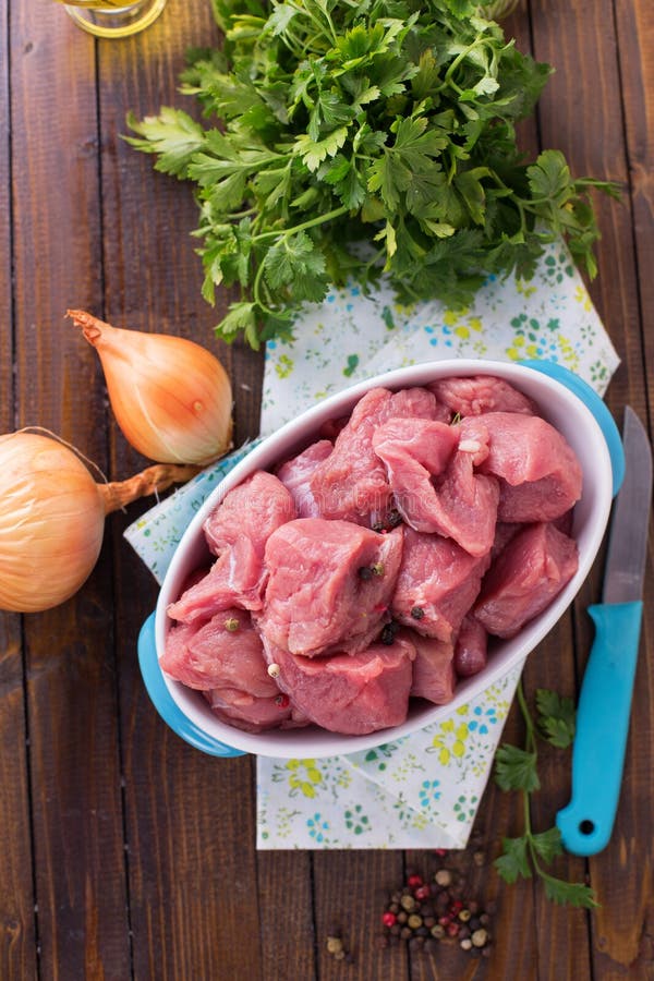 Fresh raw meat stock photo. Image of brown, nutrition 49242590