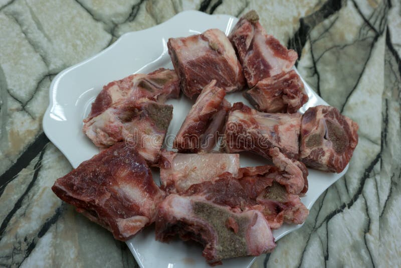 Fresh raw mutton quality raw red rib sheep