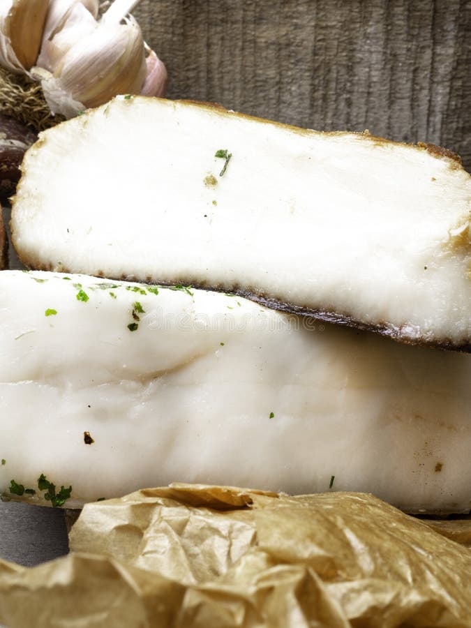 Fresh Raw Pork Lard with Spices Stock Photo Image of nutrition