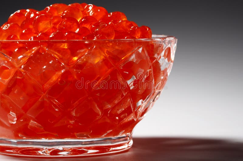 Fresh red caviar