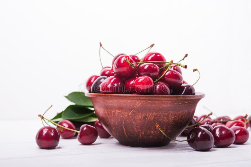 Fresh Red Cherry Fruit Stock Photo Image Of Organic 101646662