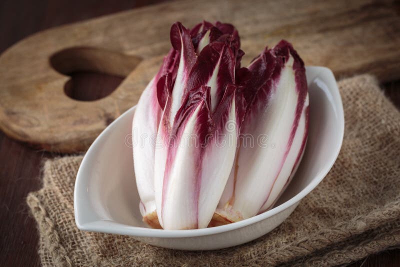 Fresh red endive stock photo. Image of tasty, still, salad 76900156