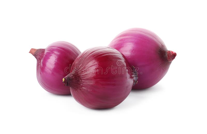 Fresh Red Onion Bulbs Isolated Stock Image Image of diet, onion