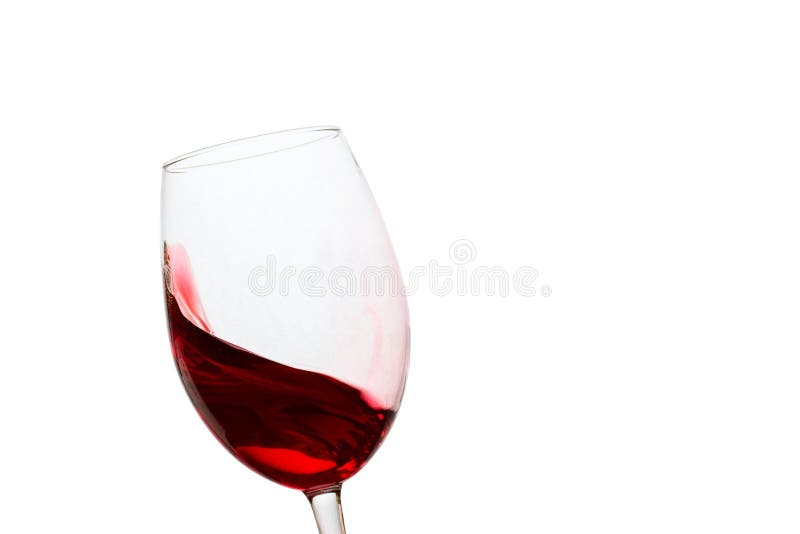 Tilted red wine glass – License image – 11248000 ❘ Image Professionals