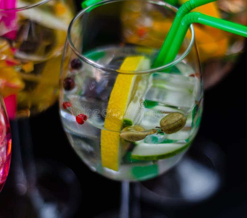 Fresh and Refreshing Cocktails Based on Gin, a Distinctive Herbal