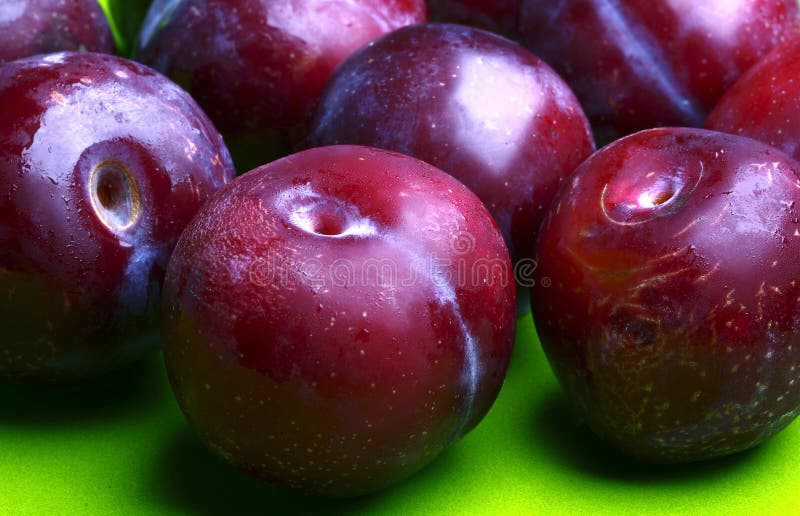 Fresh ripe blue plums stock photo. Image of nature, plums 5800032