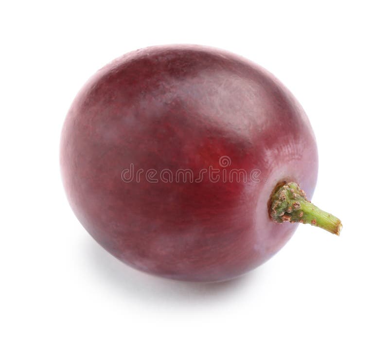 Fresh ripe juicy pink grape isolated