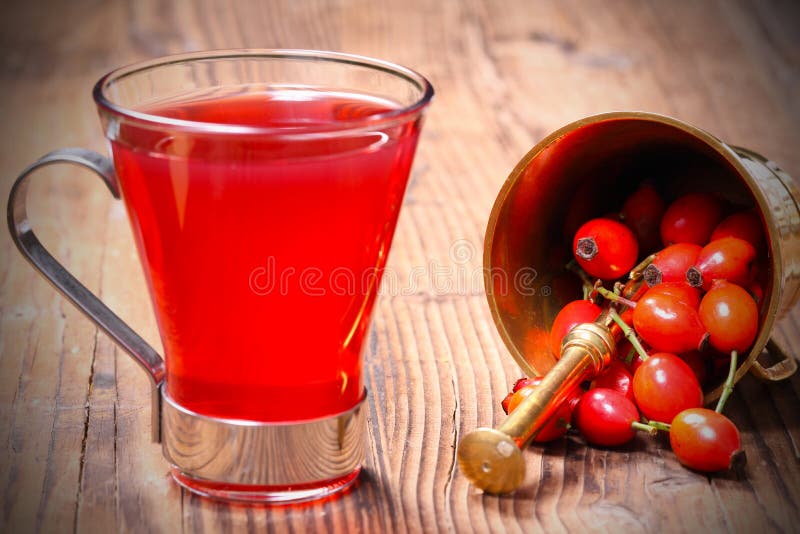 Fresh rose hip tea stock photo Fresh rose hip tea stock photo