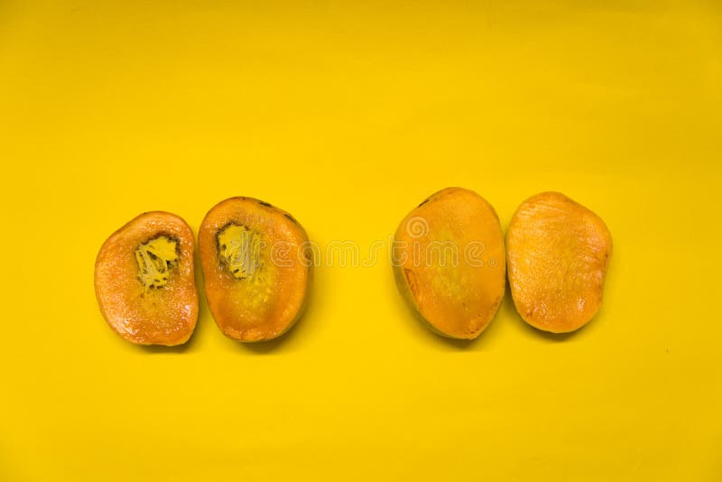 Yellow Rotten Mango Fruit Isolated on Wooden Stock Image - Image of drink,  illness: 81467139