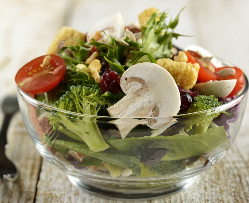 Fresh Salad Bowl stock image. Image of bowl, fresh, vegetarian 27911161