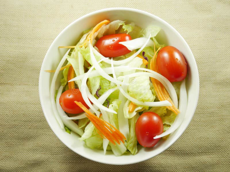 Fresh Salad in Bowl. Top View. Stock Image Image of tomato, meal 64066009