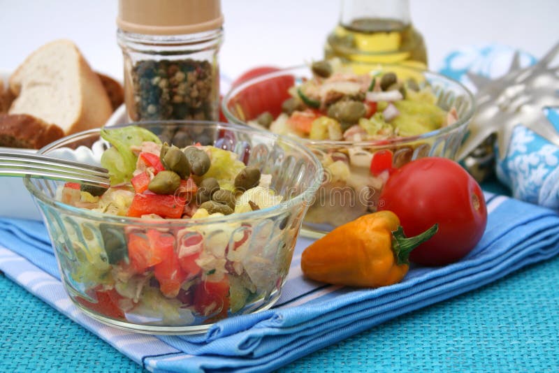 Fresh salad with capers stock photo. Image of vitamins 11487960
