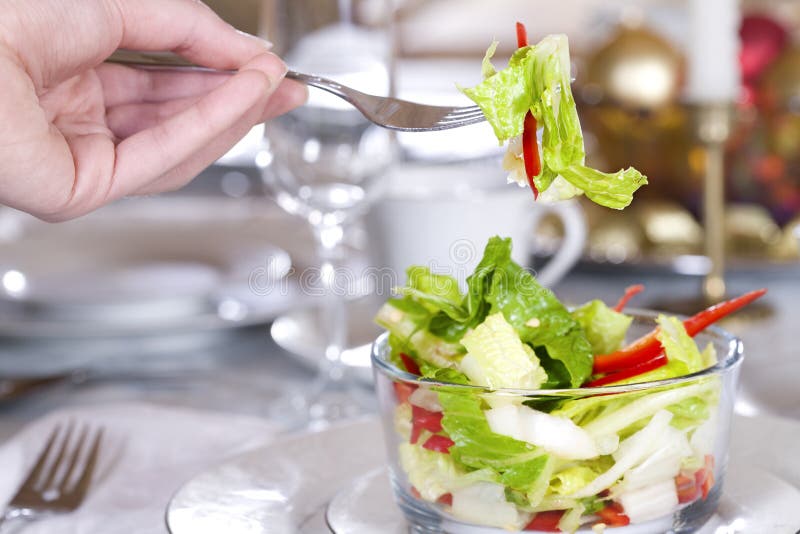 Fresh salad ready to eat stock photo. Image of fresh 12131672