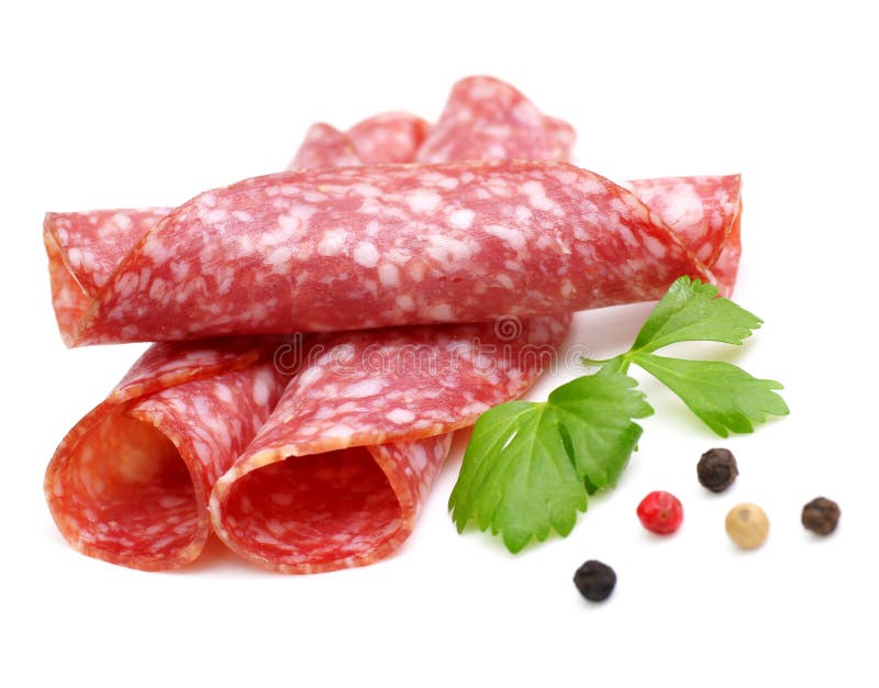 Fresh salami stock image. Image of nutrition, pork, pepper 24477853