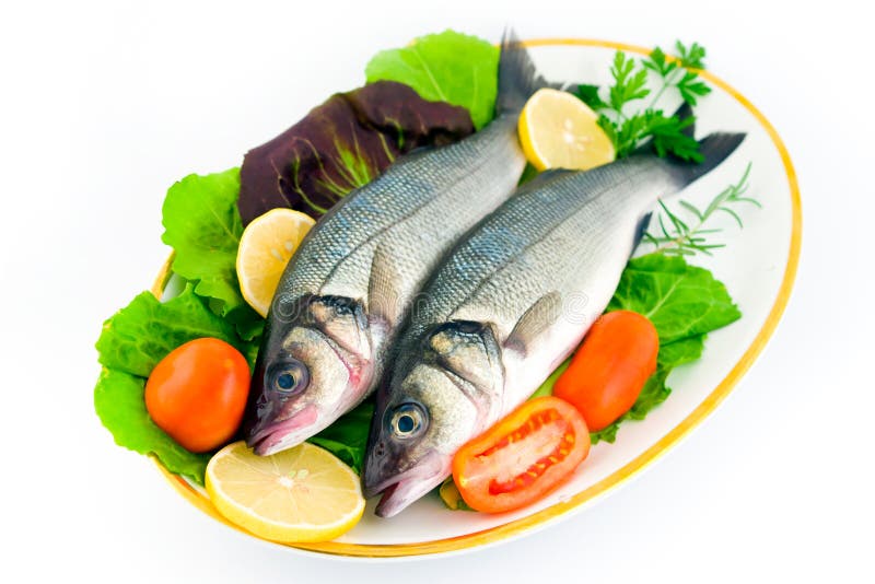 Fresh sea bass stock photo. Image of gourmet, restaurant 16474640