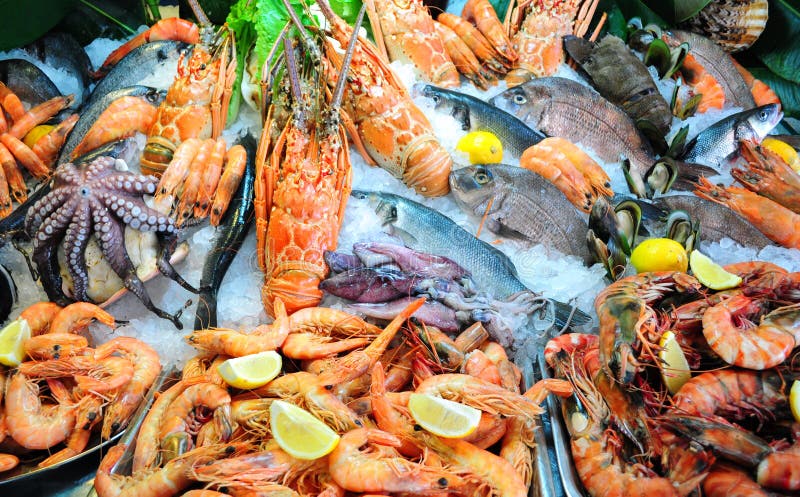 Fresh seafood