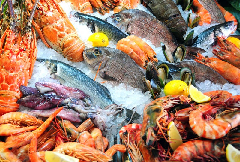 Fresh seafood