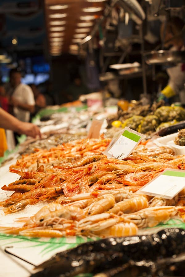 Fresh Seafood at Fish Market Stock Image Image of market, gourmet
