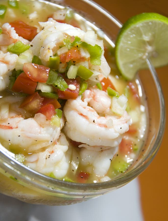 Fresh shrimp ceviche nicaragua central america