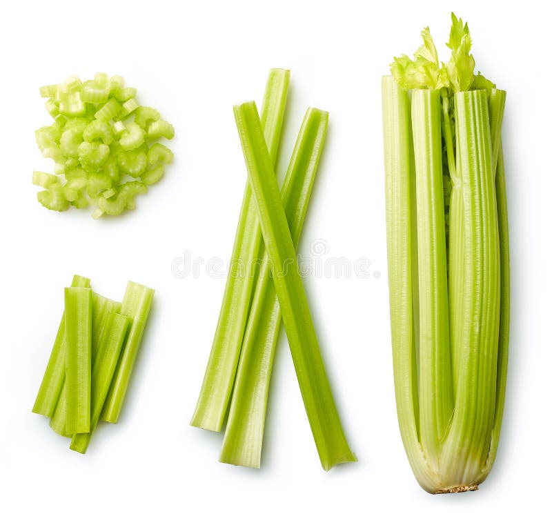 Fresh celery isolated on white royalty free stock images Fresh celery isolated on white royalty free stock images