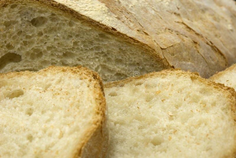 Fresh sliced Italian bread stock photo. Image of dine 12069514
