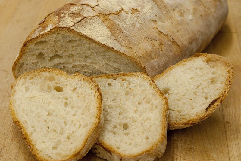 Fresh sliced Italian bread stock photo. Image of italian 12566226