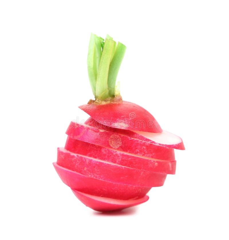 Fresh sliced radish. stock photo. Image of salat, radish 35890188