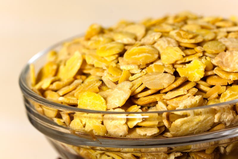 Fresh Soy Flakes in the Bowl Stock Photo Image of foodstuff, healthy