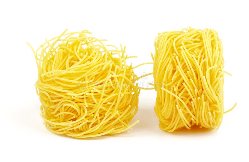 Raw spaghetti noodles stock photo. Image of tips, italian 9962376