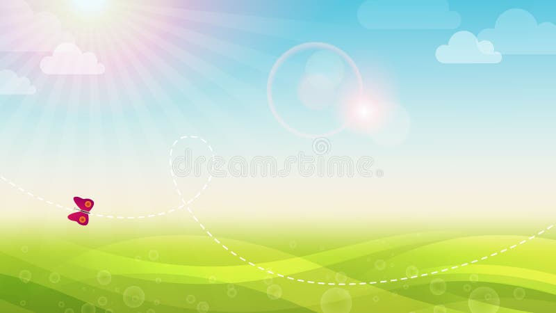 Fresh spring background vector illustration