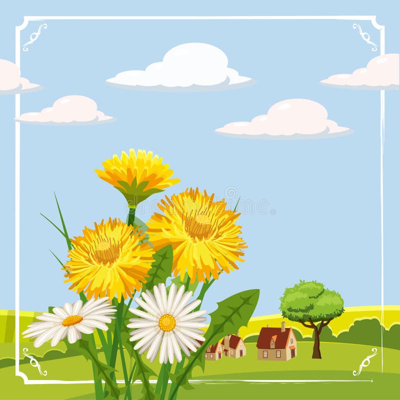 Vector Dandelions Stock Illustrations 3773 Vector Dandelions Stock 