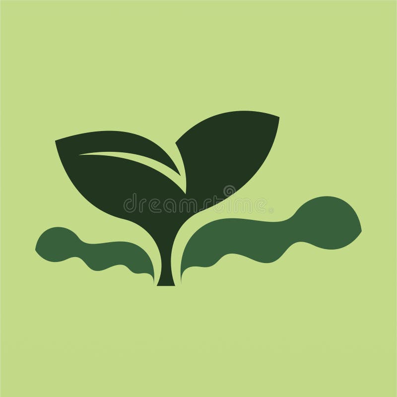 Fresh sprout logo template stock vector. Illustration of sign 271761950