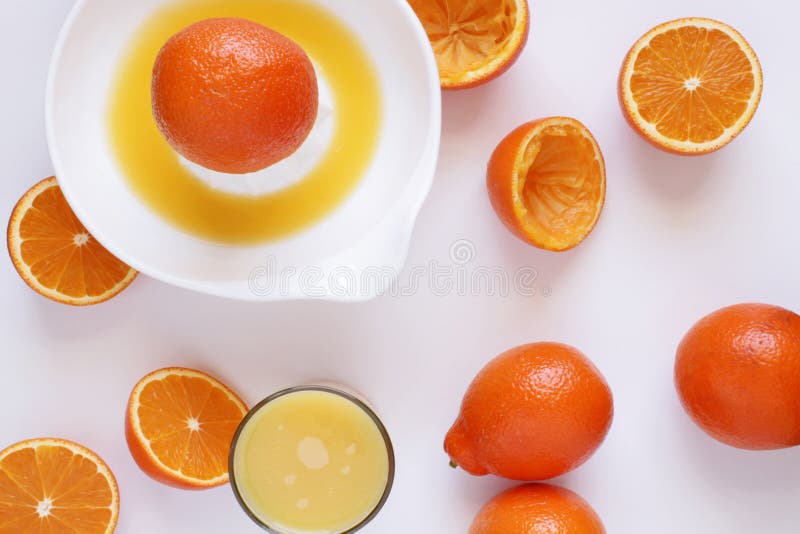Fresh Squeezed Orange Juice Stock Image Image of studio, fresh 211702533