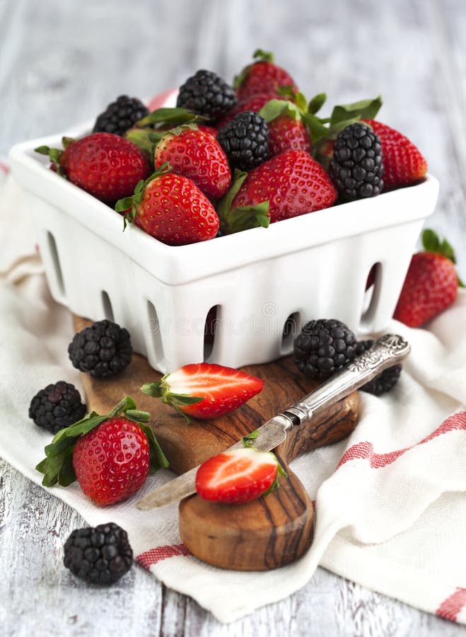 Strawberries, Blackberries and Raspberries Stock Photo Image of